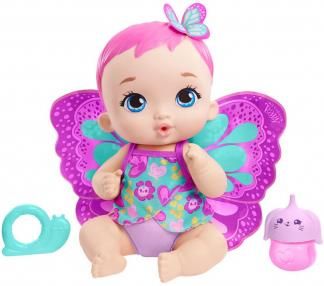 Mattel My Garden Baby Bobasek-Motylek Karmienie i przewijanie różowa GYP09 GYP10