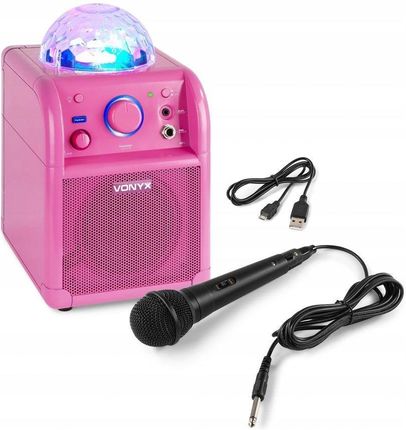 Zestaw Karaoke Głośnik Led Bt Rgb 50W+ Mikrofon - zdjęcie 6