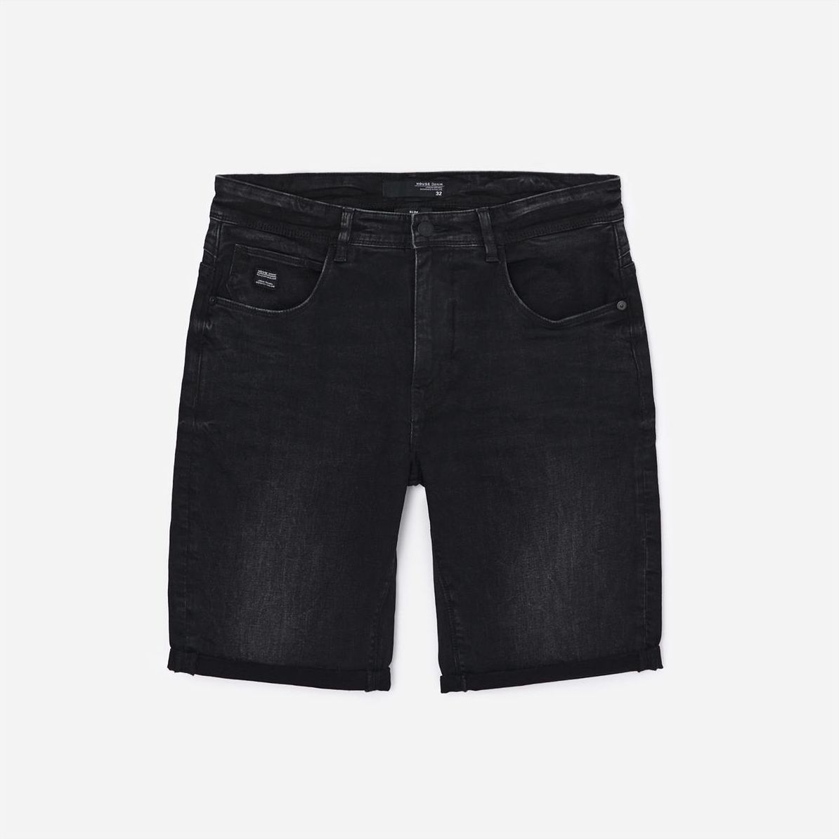 House Jeansowe szorty basic Czarny Ceny i opinie Ceneo.pl