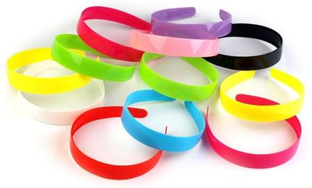 KLASA STO OPASKA PLASTIKOWA DO WŁOSÓW 2,5CM - KOLORY PLASTIC HAIR BAND 2.5 CM - COLORS