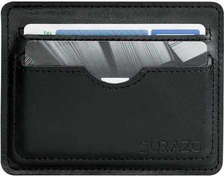 Surazo Slim Card Wallet Czarny