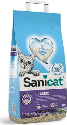 Sanicat Żwirek sepiolitowy dla kota Classic Lavender 10l