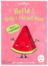 Zdjęcie Quret Hello Friends Mask – Watermelon – Nawilżająca maska w płachcie z ekstraktem z arbuza - Marki