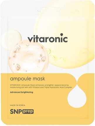 SNP PREP Vitaronic Ampoule Mask - Rozświetlająca maska w płachcie