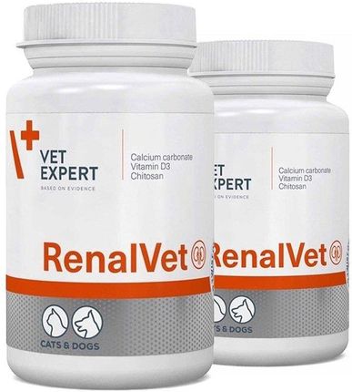 Vet Expert Renalvet preparat na nerki dla psów i kotów 2x60kaps.
