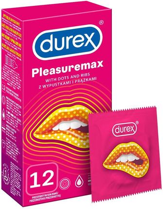 Durex Prezerwatywy Pleasuremax Z Wypustkami 12 Szt.