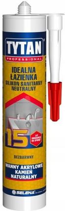 TYTAN PROFESSIONAL Silikon sanitarny neutralny Idealna Łazienka 280 ml transparentny