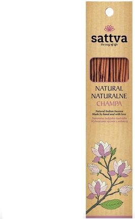 Sattva Natural Indian Incense Naturalne Indyjskie Kadzidełko Champa 15Szt