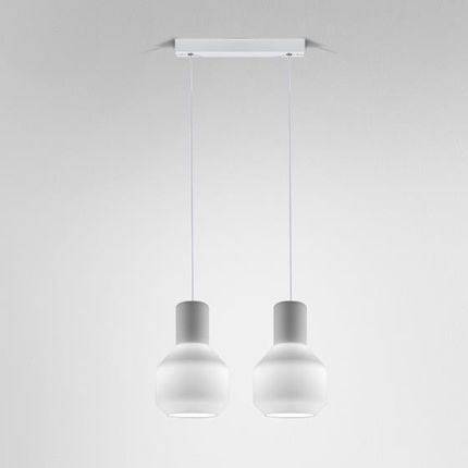 Aqform lampa wisząca Modern Glass 2xE27 biała struktura 59753-0000-U8-PH-13