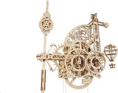 Zdjęcie Ugears Model mechaniczny do składania Aero Clock Zegar ścienny z wahadłem - Dobrzany