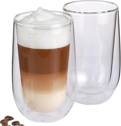 CILIO Verona 350 ml 2 szt. szklanki do kawy termiczne z podwójnymi ściankami szklane
