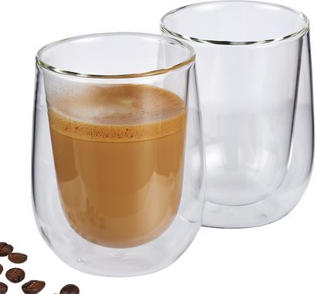 CILIO Verona 250 ml 2 szt. szklanki do kawy termiczne z podwójnymi ściankami szklane