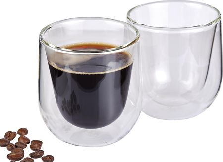 CILIO Verona 2 szt. szklanki do kawy termiczne z podwójnymi ściankami szklane