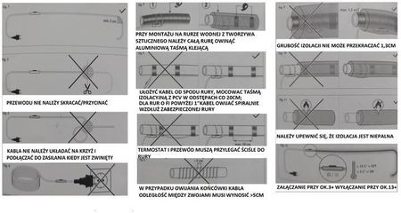 Kabel grzewczy przewód grzejny 4m z termostatem KERBL - zdjęcie 2