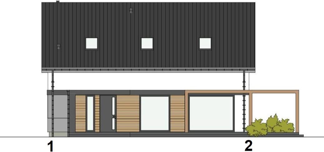PROJEKT DOMU JEDNORODZINNEGO-DOM PRZY NAGIETKOWEJ - zdjęcie 1 PROJEKT DOMU JEDNORODZINNEGO-DOM PRZY NAGIETKOWEJ