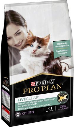 Pro Plan LiveClear Kitten indyk 1,4kg