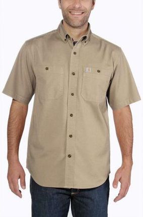 Carhartt Koszula Rugged Flex® Rigby Short-Sleeve Work Shirt Dark Khaki