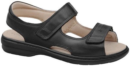 Sandały AXEL Comfort 2154 Czarne na haluksy Tęgość H