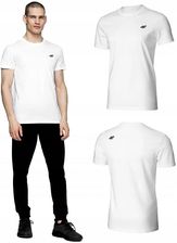 Zdjęcie 4F T shirt Koszulka Męska TSM003 Bawełna Biała XXL - Gniezno