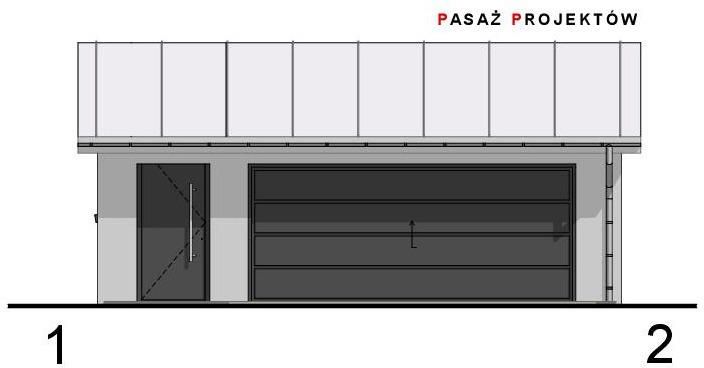 PROJEKT BUDYNKU GARAŻOWO-GOSPODARCZEGO Z PIWNICĄ GO1