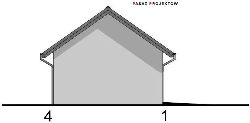 PROJEKT GARAŻU JEDNOSTANOWISKOWEGO G15