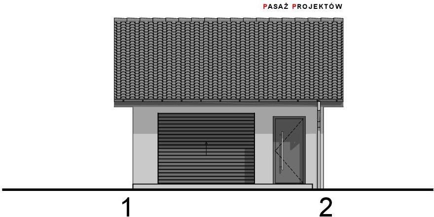 PROJEKT GARAŻU JEDNOSTANOWISKOWEGO G15