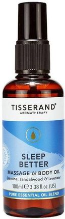 Tisserand Sleep Better Massage & Body Oil Olejek Do Masażu Jaśmin + Drzewo Sandałowe + Lawenda 100 ml
