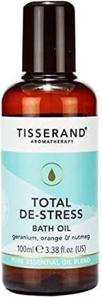 Tisserand Total De-Stress Bath Oil Olejek Do Kąpieli Geranium + Pomarańcza + Gałka Muszkatołowa 100 ml