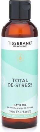 Tisserand Total De-Stress Bath Oil Olejek Do Kąpieli Geranium + Pomarańcza + Gałka Muszkatołowa 200 ml