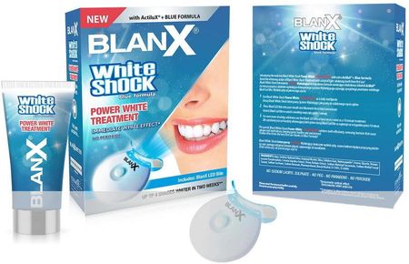 Blanx White Shock Power White Treatment Wybielająca Pasta Do Zębów 50Ml + Led Bite