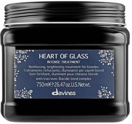 Davines Heart of Glass Intense Treatment Kuracja Wzmacniająca i Rozświetlająca do Włosów Blond 750ml
