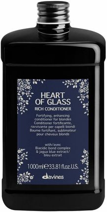 Davines Heart of Glass Rich Conditioner Odżywka o Intensywnym Działaniu do Włosów Blond 1000ml