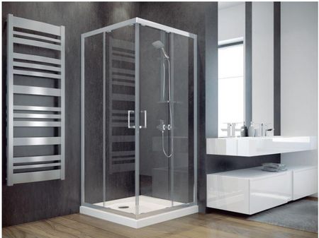 Besco Modern 80x80x185cm Szkło Mrożone (MK80185M) - zdjęcie 3