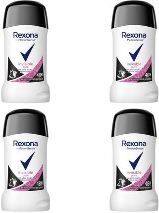 Rexona Zestaw 4X Invisible Pure Antyperspirant
