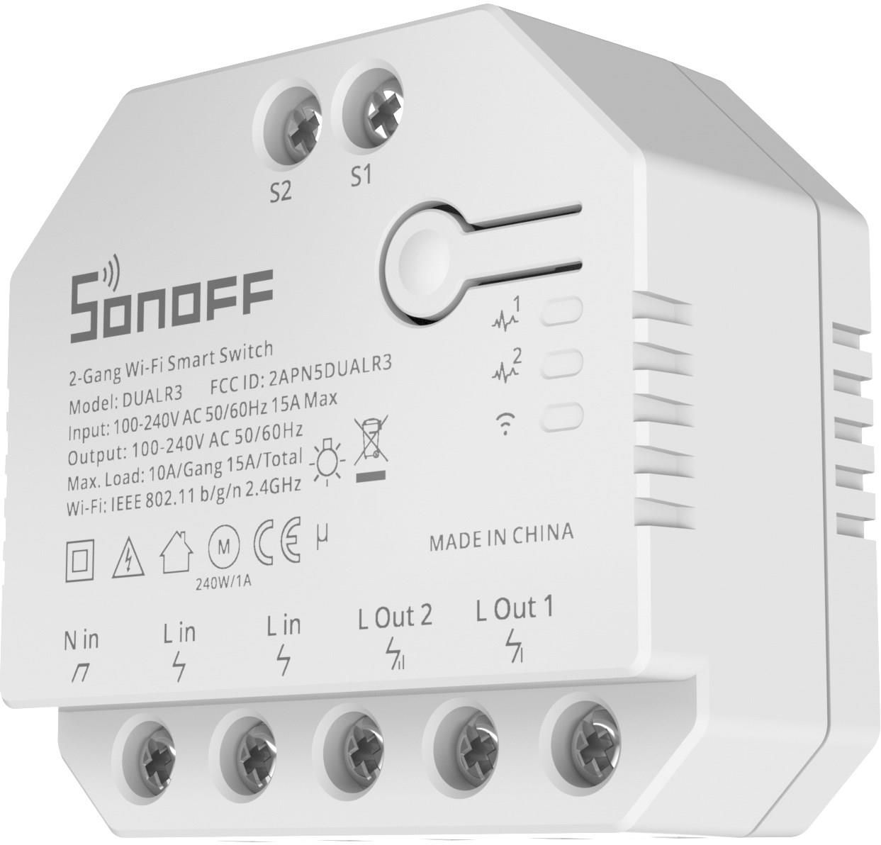 INTERRUTTORE INTELLIGENTE WIFI SONOFF DUAL R3