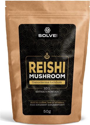 Solve Labs Reishi (Ganoderma Lucidum) 10:1 Mushroom Powder 50G