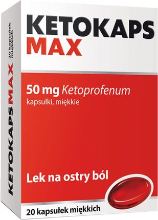 Ketokaps Max 50 mg 20 kaps.