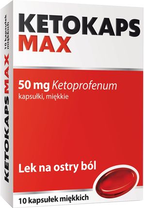 Ketokaps Max 50 mg 10 kaps.