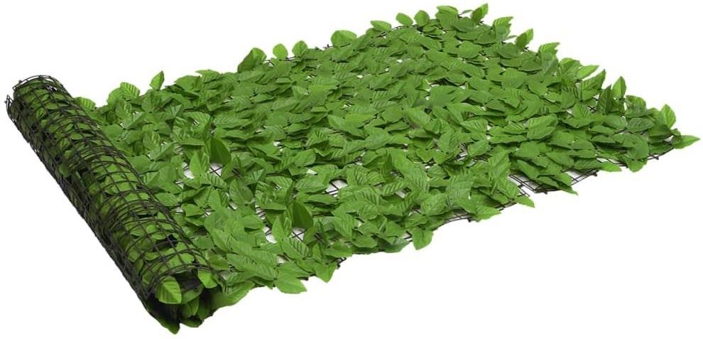 Vidaxl Parawan Balkonowy Zielone Liście 300x100cm - zdjęcie 3 Vidaxl Parawan Balkonowy Zielone Liście 300x100cm