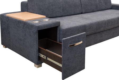 Wioleks Sofa 3-Osobowa Gazebo Z Podłokietnikami Barek Uchwyty Na Napój Półka - zdjęcie 5