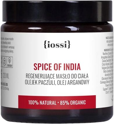 O Spice of India. Regenerującym maśle do ciała Iossi