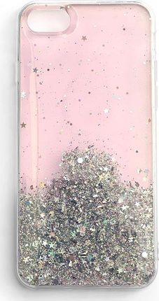 Wozinsky Star Glitter błyszczące etui z brokatem Samsung Galaxy S21 Ultra 5G różowy