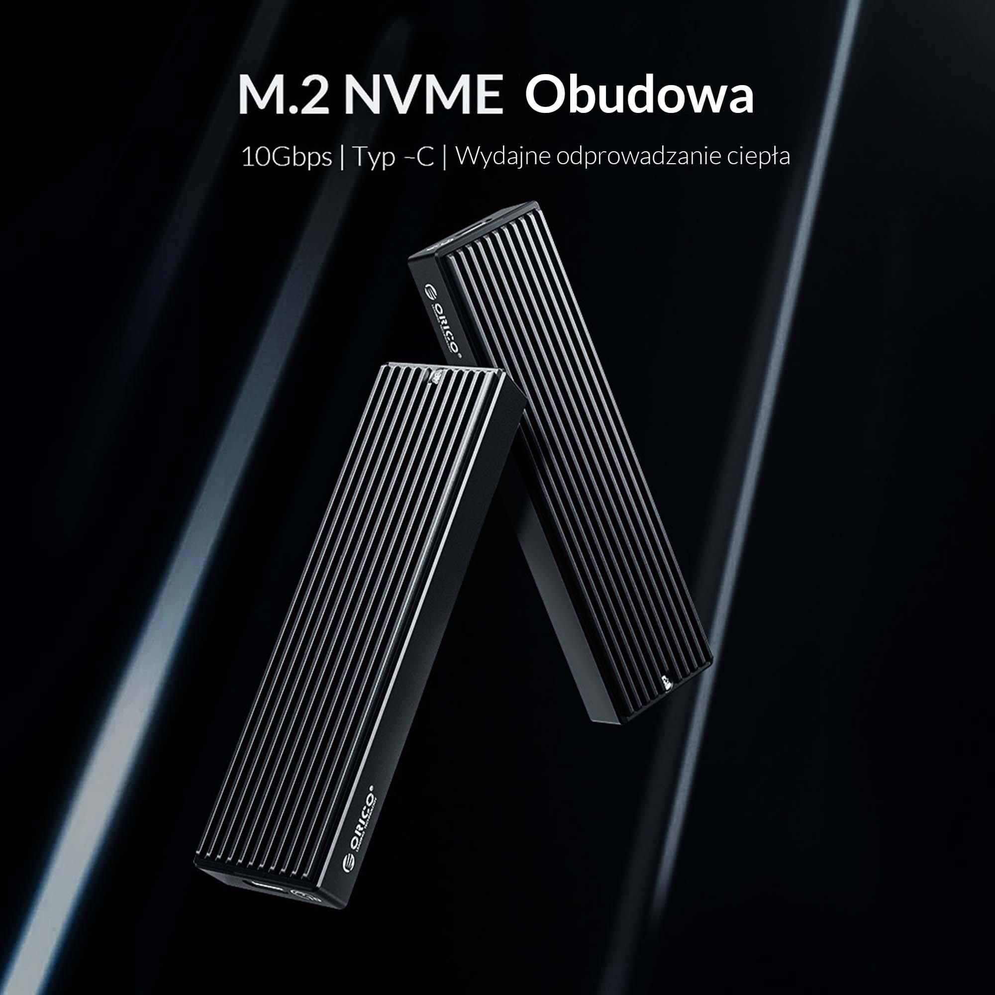ORICO M2PV-C3-BK-EP Obudowa dysku SDD M.2 NVME - zdjęcie 4 ORICO M2PV-C3-BK-EP Obudowa dysku SDD M.2 NVME