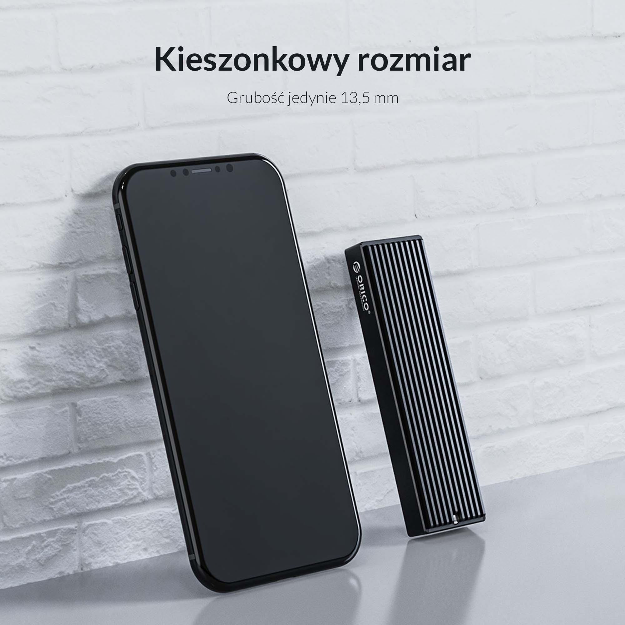 ORICO M2PV-C3-BK-EP Obudowa dysku SDD M.2 NVME - zdjęcie 10 ORICO M2PV-C3-BK-EP Obudowa dysku SDD M.2 NVME