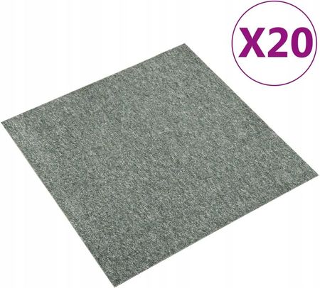 Vidaxl Płytki Dywanowe 20 Szt. 5 M² 50X50cm Zielone 147313