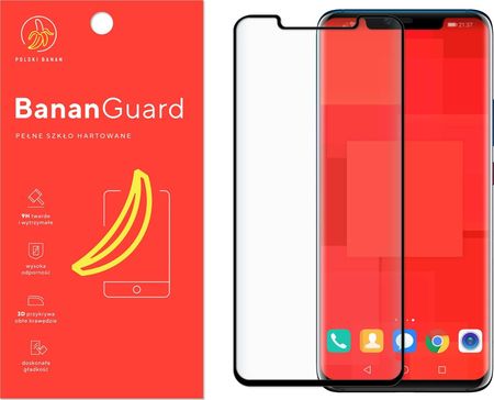 Polski Banan Szkło hartowane 3D BananGuard czarne do Huawei Mate 20 Pro