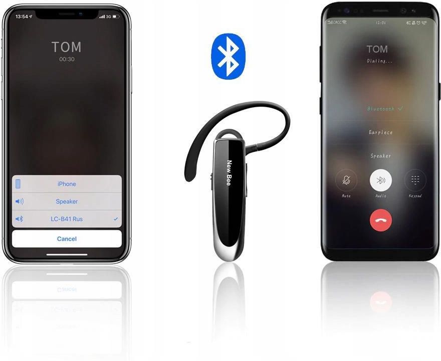 NEW BEE LC-B41 słuchawka Bluetooth 5.0 do rozmów NB-LC-B41-BK - zdjęcie 5 NEW BEE LC-B41 słuchawka Bluetooth 5.0 do rozmów NB-LC-B41-BK