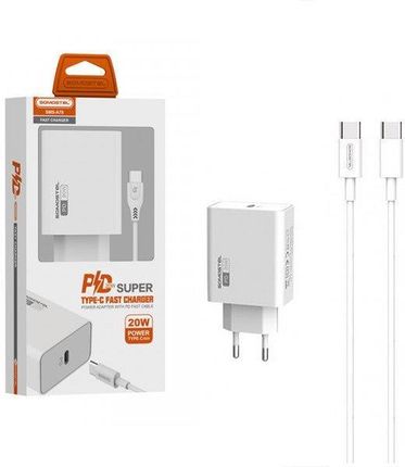Somostel 20W + kabel USB-C PD SMS-A78 Biały