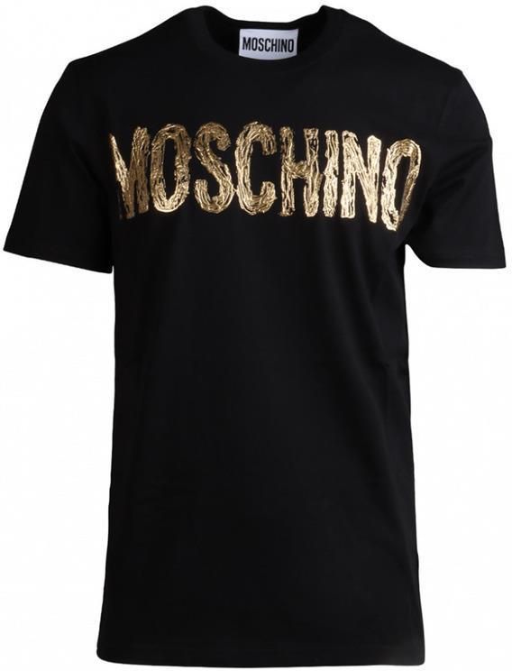 Tシャツ・カットソー MOSCHINO COUTURE Men T-shirt Black 07887241 6555 Moschino T-shirt with embroidered logo | Men's Clothing | Vitkac