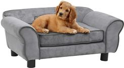Zdjęcie Shumee Sofa Dla Psa Szara 72X45X30 Cm Pluszowa - Rumia
